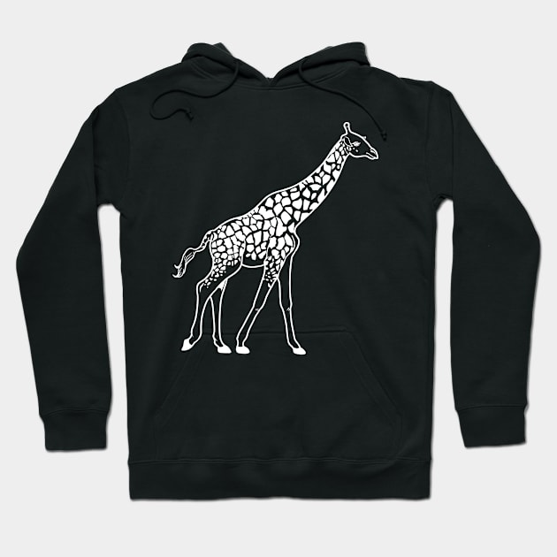 Giraffe Zoo African Animals Gift Hoodie by Linco